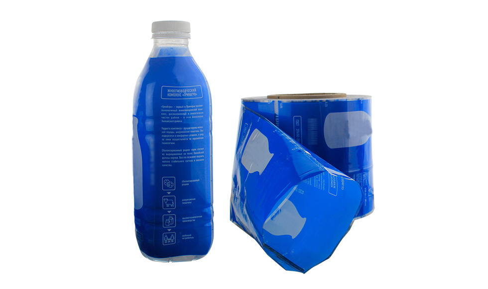 بطری شیر PVC برچسب آستین را برای استفاده در دستگاه رول جمع می کند